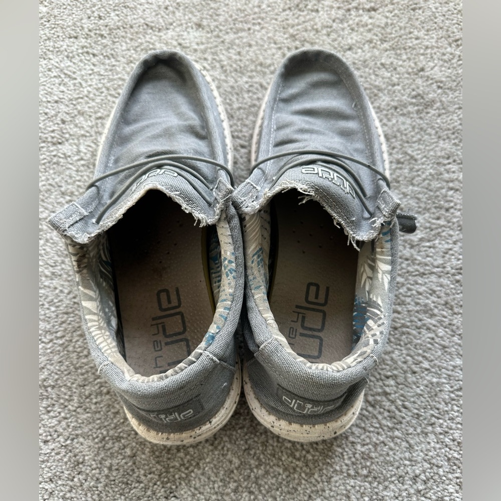 Hey Dude Wally Stretch Iron Gray Slip-On Shoes Size 11 - Picture 5 of 8
